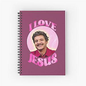 Pedro pascal jesus Spiral Notebook