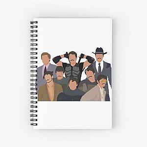 Pedro Pascal characters Spiral Notebook