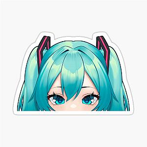 Miku Peeker Sticker