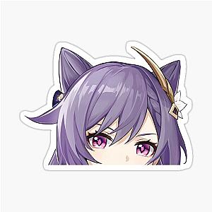 Genshin impact / Keqing / Peeker / Peeking / Genshin impact Sticker Sticker