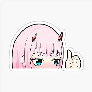 Zero Two Peeker Sticker