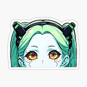 Rebecca cyberpunk Sticker cyberpunk decals cyberpunk anime peeker sticker cyberpunk edgerunners Sticker