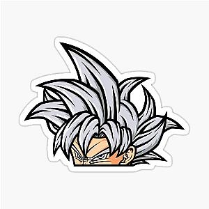 Goku ultra instinct peeker sticker Sticker