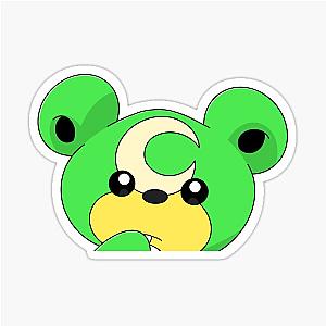 Shiny Teddy Bear Peeker Sticker