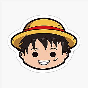 Monkey D. Luffy (Chibi Head) Sticker