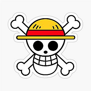 One Piece Luffy Skull Sticker