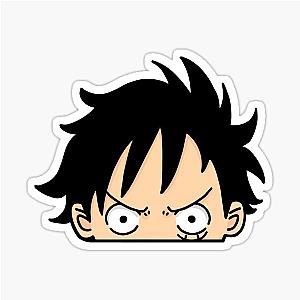 Luffy Chibi peeker Sticker