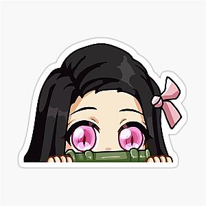 Anime Girl Chibi Peeker Sticker