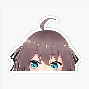 Natsuiro Matsuri peeker "Hi" - Hololive Sticker