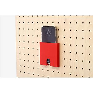 Phone holder for pegboard - Wall storage for all types of smartphones ET1007