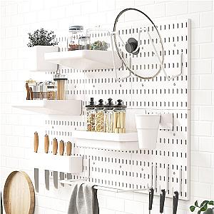 Plastic Hanging Pegboard with Accessories For Kitchen ET1007