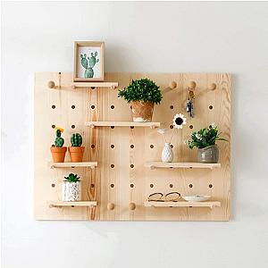 Handmade Wooden PegBoard Shelves ET1007