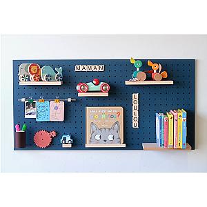 Pegboard Modular Wooden Wall Shelf for Children (2 Size) ET1007