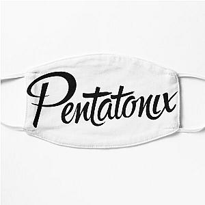 just black pentatonix letters Flat Mask