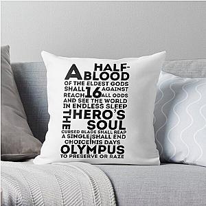 Percy Jackson and the Olympians - The Great Prophecy  Throw Pillow