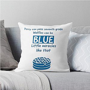 Percy Jackson Blue food quote Throw Pillow