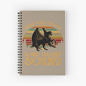 Vintage Percy Jackson Camp Half Blood Long Island Sound Sunset Spiral Notebook