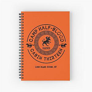 Cabin Thirteen Hades Gift Percy Jackson Camp Half Blood Spiral Notebook