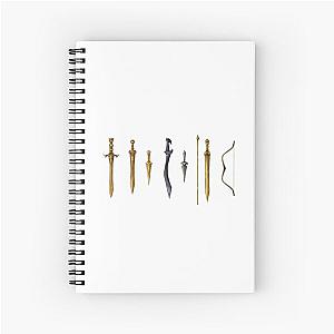 the swords of percy jackson Spiral Notebook