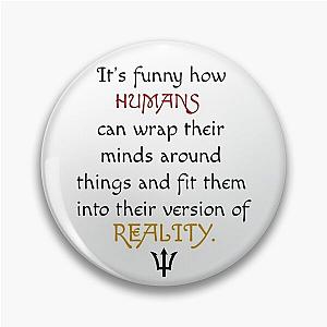 Percy Jackson -Rick Riordan Quote Pin