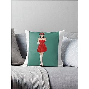 Perfect Blue Mima Throw Pillow