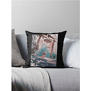 Music Retro Rock Perfect Blue Gifts Music Fans Throw Pillow