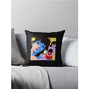 Perfect Blue Sticker  Throw Pillow