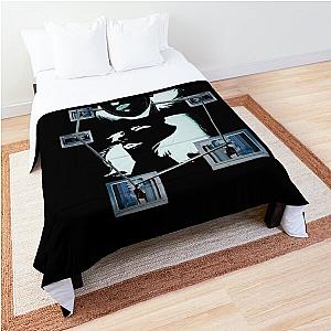 Funny Gifts Perfect Blue Signal Waves Vintage Photograp Comforter