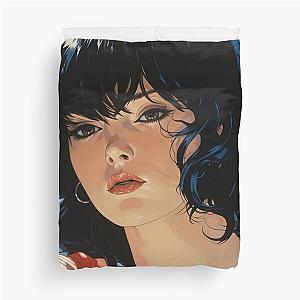 Perfect Blue Spanish 5 Duvet Cover