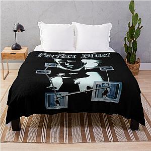 Funny Gifts Perfect Blue Signal Waves Vintage Photograp Throw Blanket