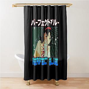 Retro Vintage Mima Kirigoe Perfect Blue Music Vintage Retro Shower Curtain