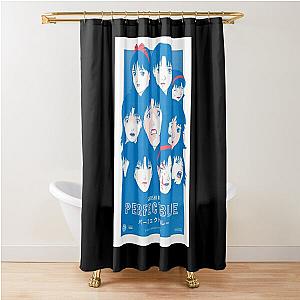 Mens Womens Special Present Perfect Blue Vintage Retro Shower Curtain