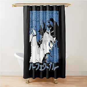 PERFECT BLUE  	 Shower Curtain