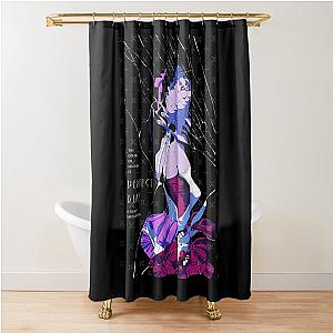 Perfect Blue   	 Shower Curtain