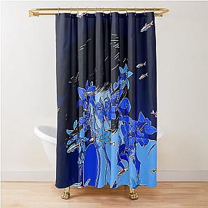 Sad Girl Perfect Blue Shower Curtain