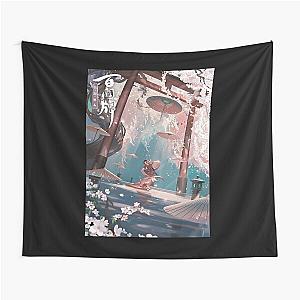 Music Retro Rock Perfect Blue Gifts Music Fans Tapestry