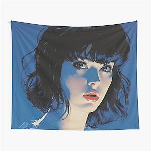 Perfect Blue Spanish 7 Tapestry