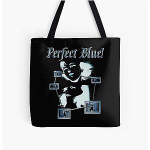 Funny Gifts Perfect Blue Signal Waves Vintage Photograp All Over Print Tote Bag