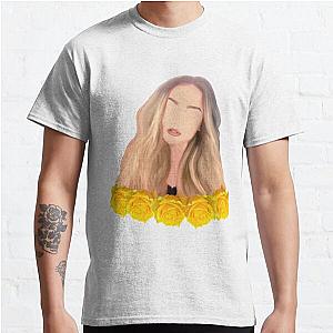 Perrie Edwards (Little Mix) Minimalist Portrait w flower crown Classic T-Shirt