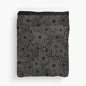 Persona 5 Black and White Stars Duvet Cover