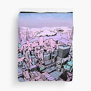 Persona 5 Pastel Tokyo Loading Screen Duvet Cover