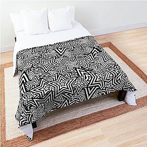 Persona 5 Black, Gray, and White Stars Comforter