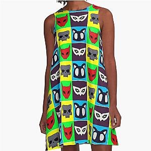 Persona 5 - Joker, Panther, Mona and Skull A-Line Dress