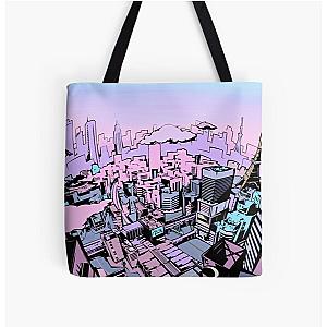 Persona 5 Pastel Tokyo Loading Screen All Over Print Tote Bag