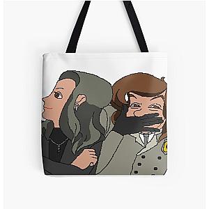 Akechi and Sae from Persona 5 All Over Print Tote Bag