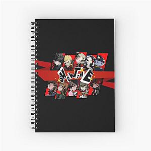 Persona 5 Royal "Showtime" Group Collage Spiral Notebook