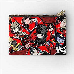 Persona 5 Royal "Hold Up!" Shattered Glass Group Collage Zipper Pouch