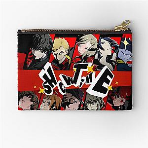 Persona 5 Royal "Showtime" Group Collage Zipper Pouch