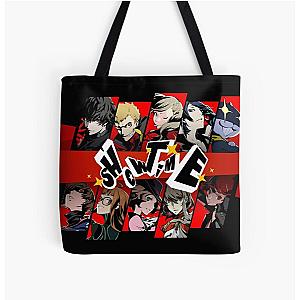 Persona 5 Royal "Showtime" Group Collage All Over Print Tote Bag