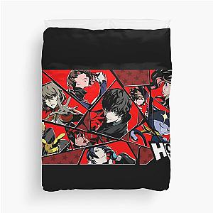 Persona 5 Royal "Hold Up!" Shattered Glass Group Collage Duvet Cover